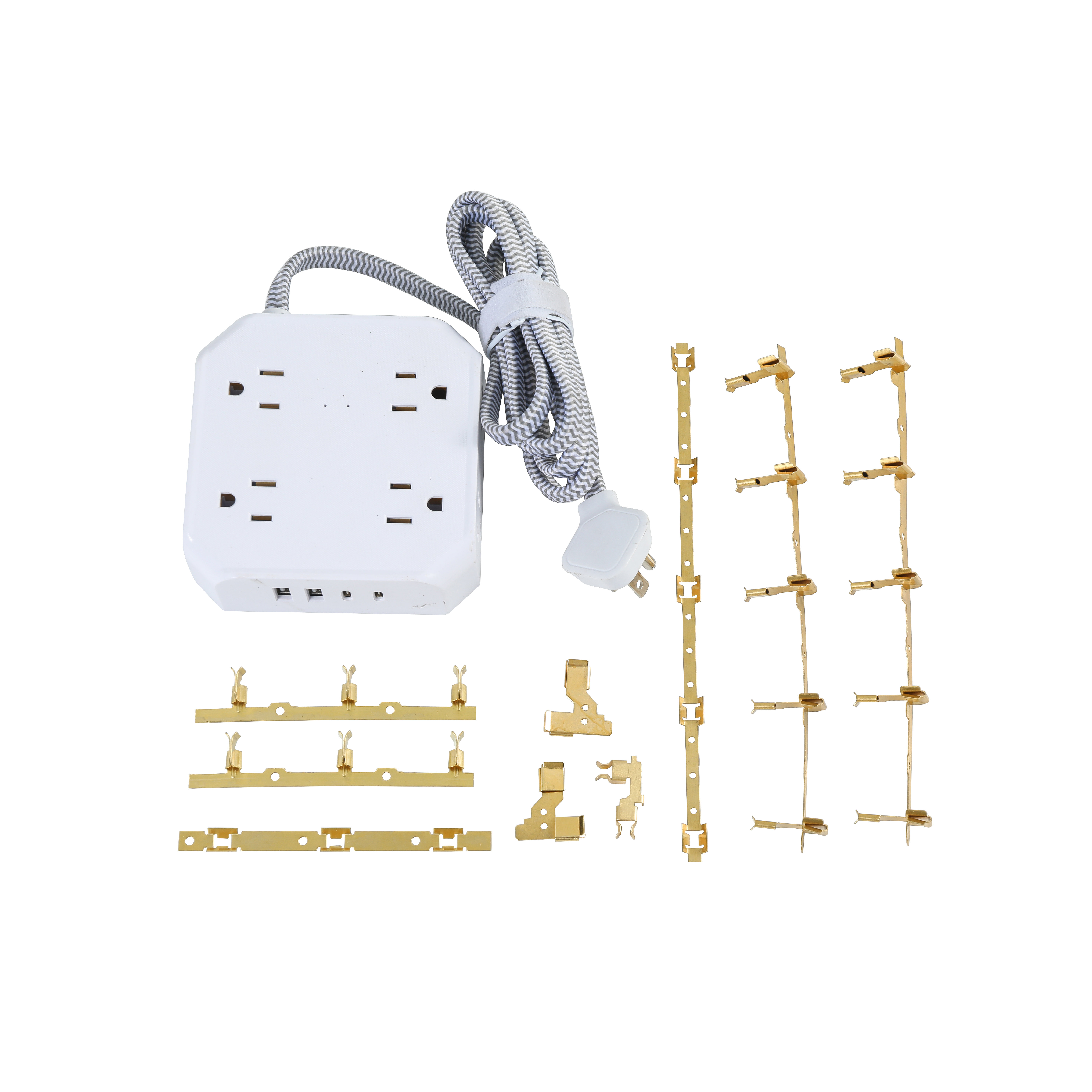 The factory supplies American standard power plug and socket accessories.